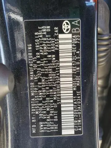 2016 TOYOTA COROLLA L  