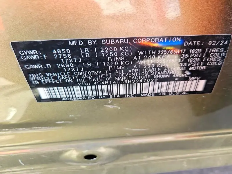 2024 SUBARU OUTBACK PREMIUM  