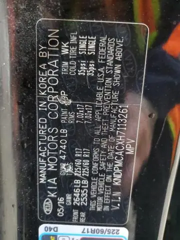 2017 KIA SPORTAGE LX  