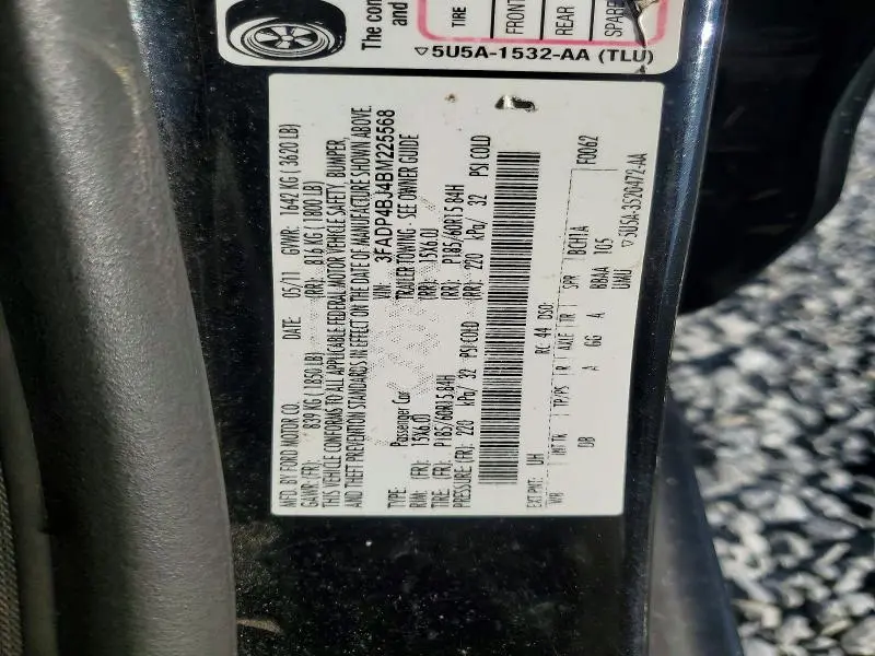 2011 FORD FIESTA SE  