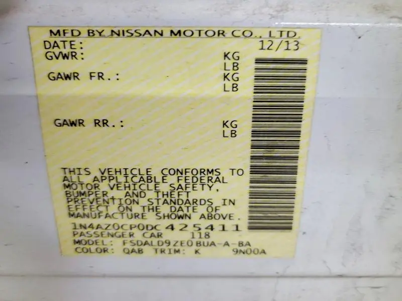 2013 NISSAN LEAF S  