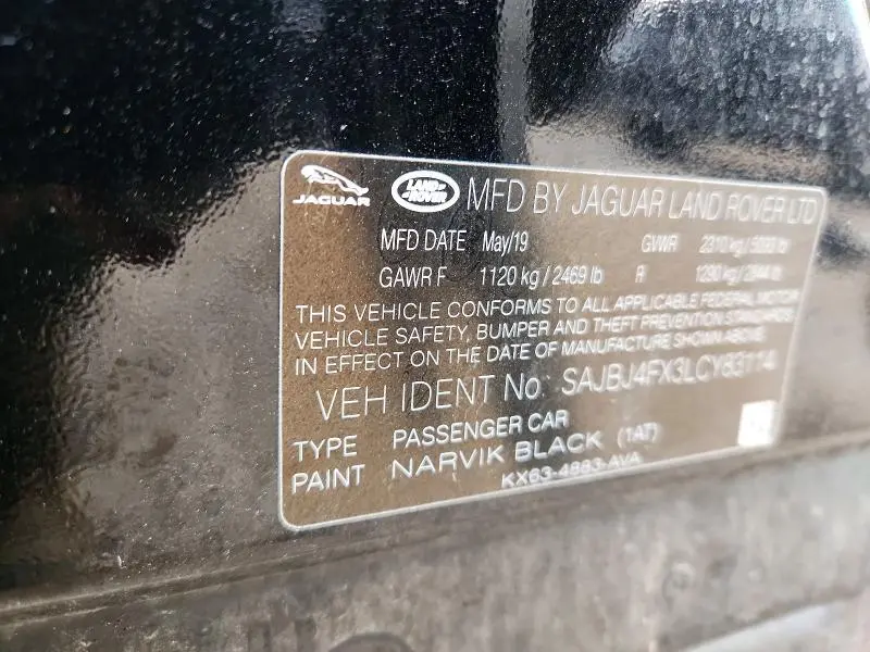 2020 JAGUAR XF PREMIUM  