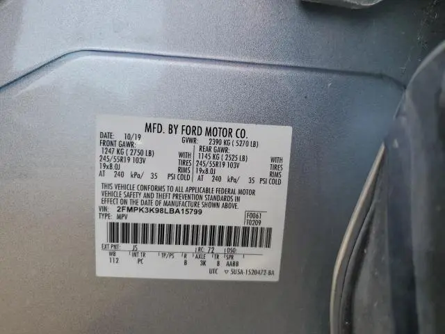 2020 FORD EDGE TITANIUM  