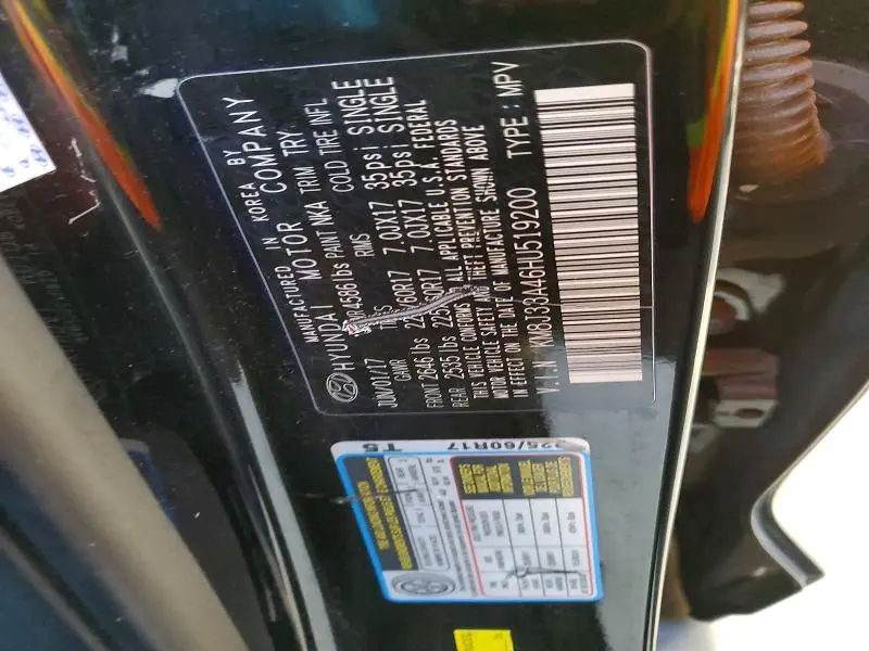 2017 HYUNDAI TUCSON LIMITED  