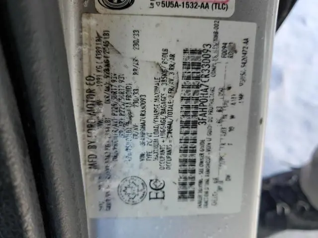 2012 FORD FUSION SE