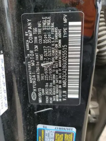 2016 HYUNDAI TUCSON LIMITED  