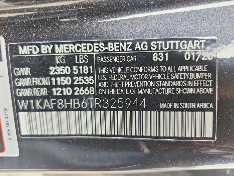 2026 MERCEDES-BENZ C 43 AMG  