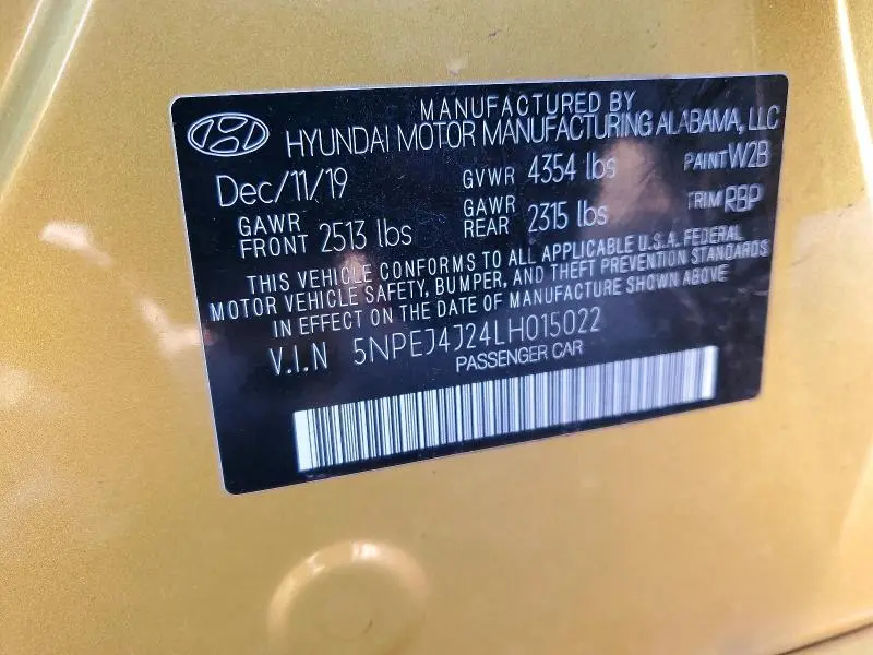 2020 HYUNDAI SONATA SEL PLUS  