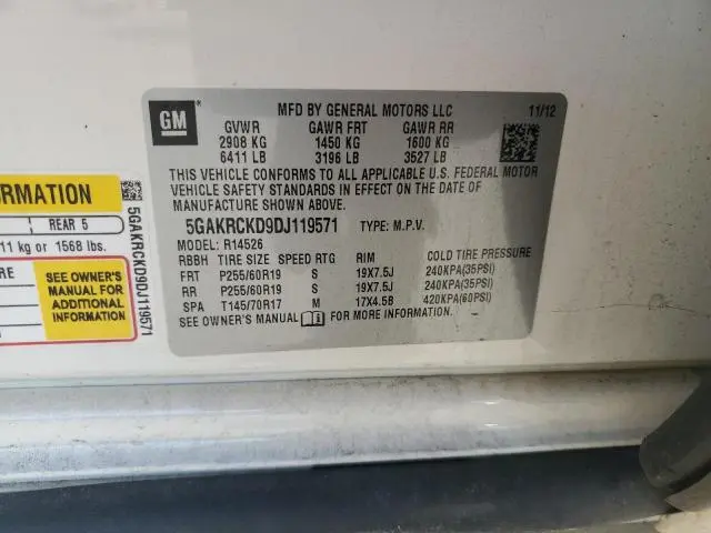2013 BUICK ENCLAVE