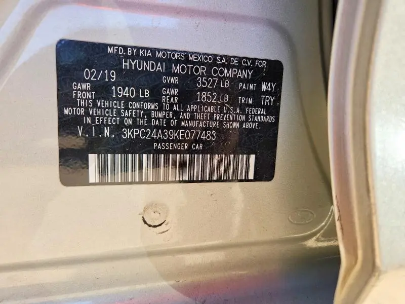 2019 HYUNDAI ACCENT SE  