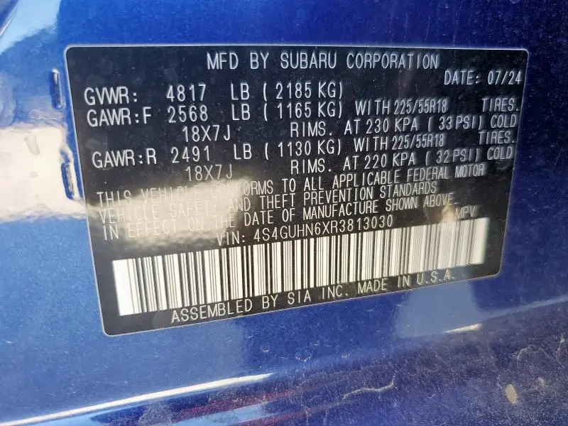 2024 SUBARU CROSSTREK LIMITED  