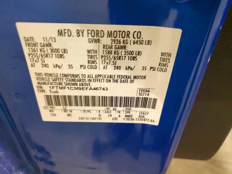 2014 FORD F150   
