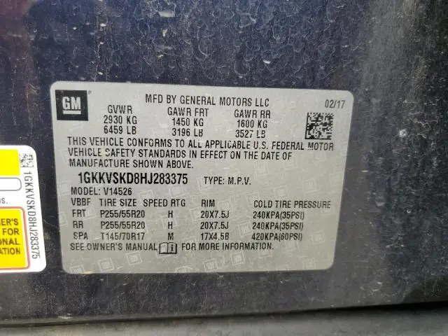 2017 GMC ACADIA LIMITED SLT-2  