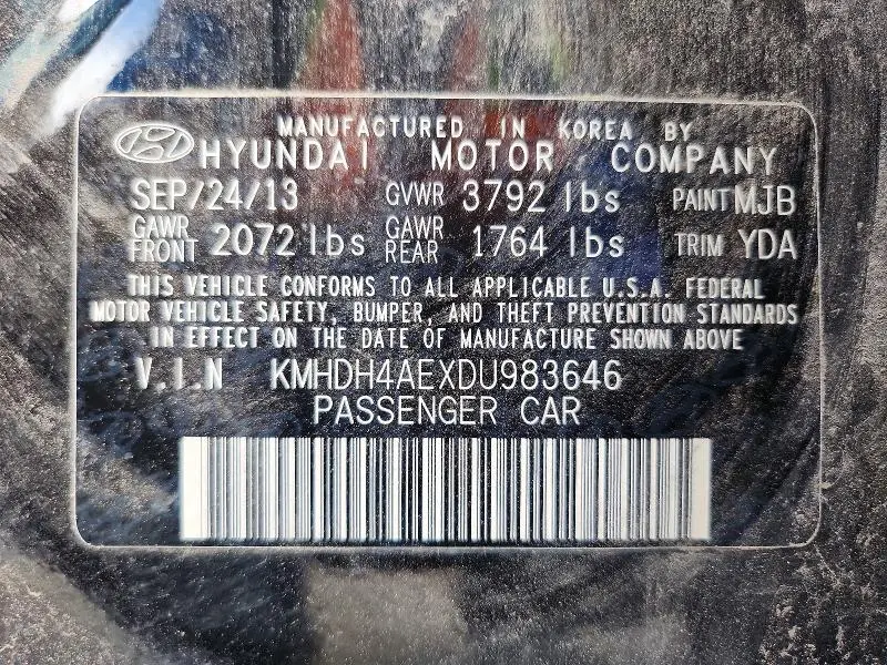 2013 HYUNDAI ELANTRA GLS  