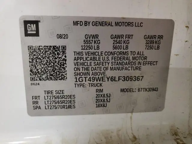 2020 GMC SIERRA K3500 DENALI  