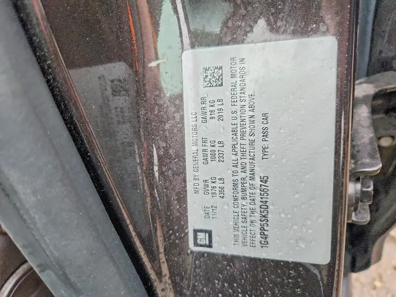 2013 BUICK VERANO   