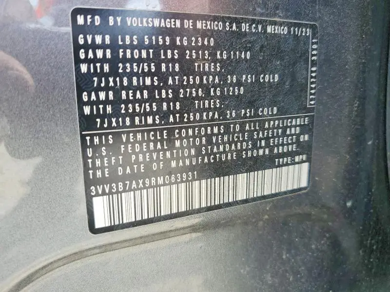 2024 VOLKSWAGEN TIGUAN SE  