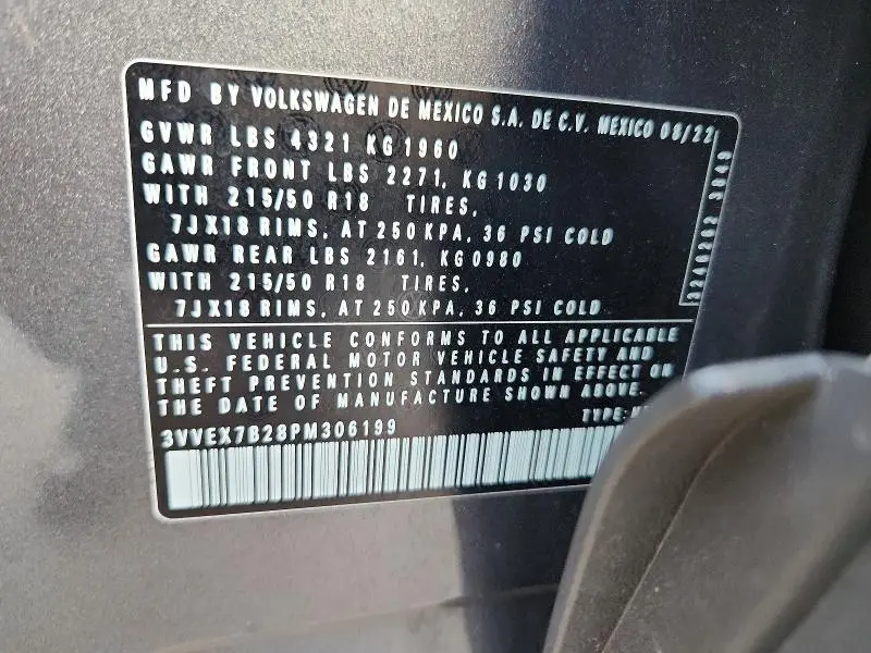 2023 VOLKSWAGEN TAOS SE  