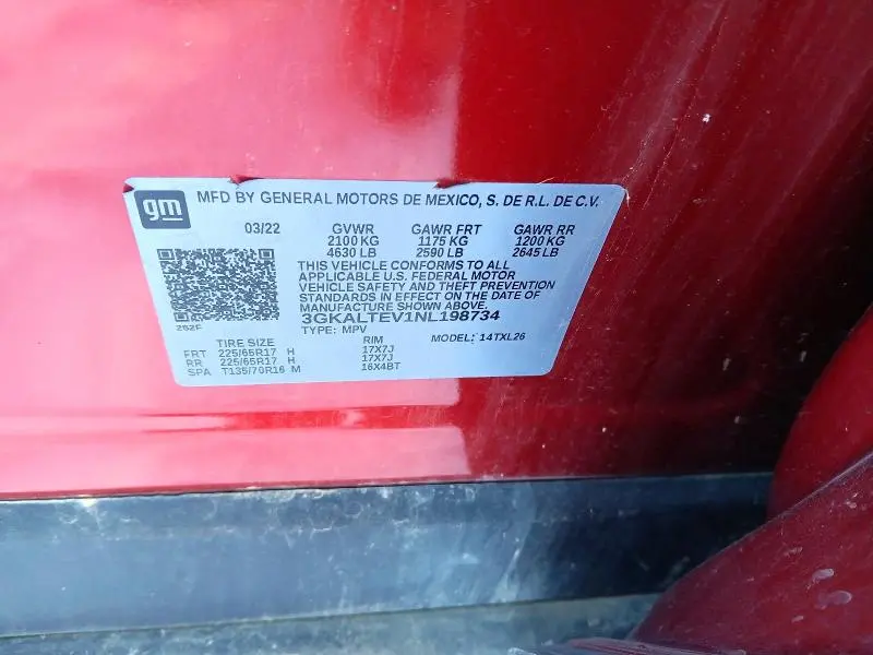 2022 GMC TERRAIN SLE  