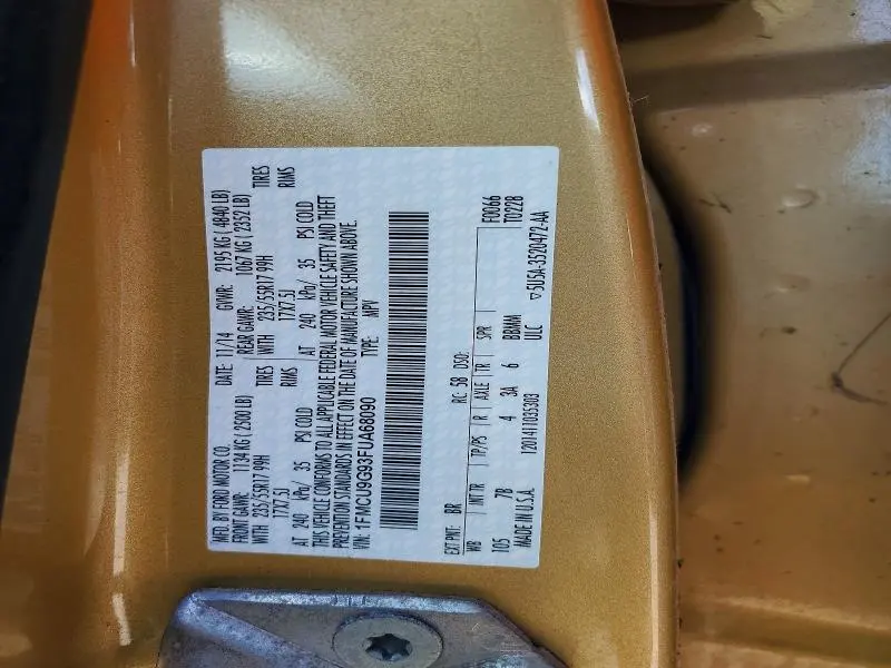 2015 FORD ESCAPE SE  