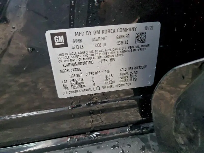 2021 BUICK ENCORE GX SELECT  