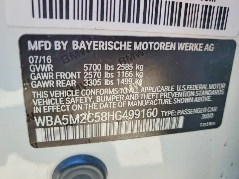 2017 BMW 535 IGT  