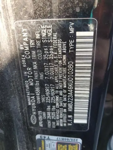 2019 HYUNDAI TUCSON SE  