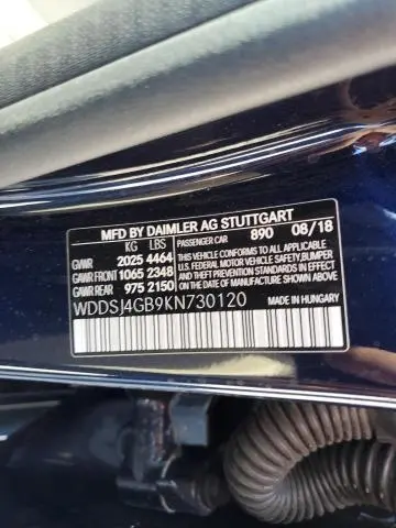 2019 MERCEDES-BENZ CLA 250 4MATIC  
