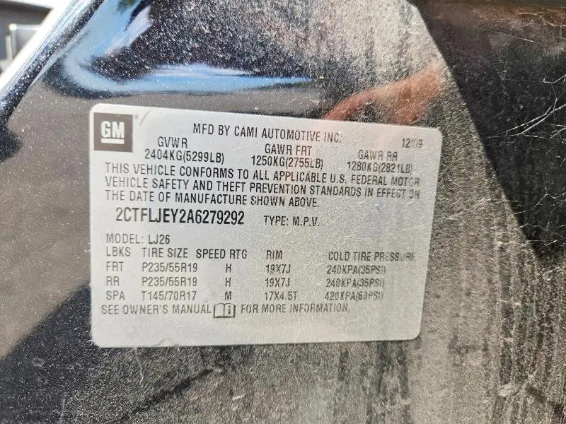 2010 GMC TERRAIN SLT  