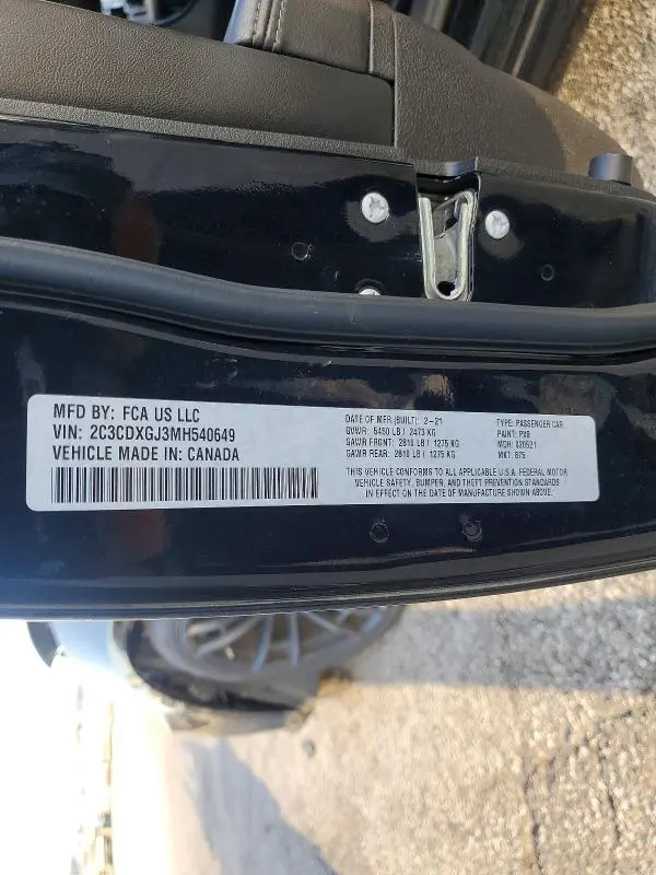 2021 DODGE CHARGER SCAT PACK  