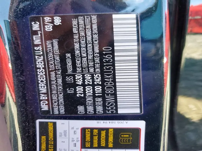 2019 MERCEDES-BENZ C 300  