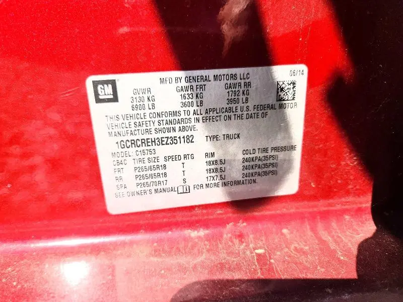 2014 CHEVROLET SILVERADO C1500 LT  