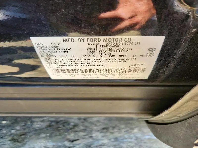 2020 FORD EXPLORER ST  