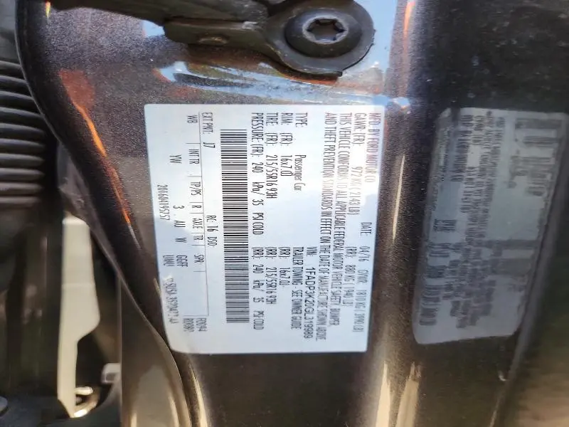 2016 FORD FOCUS SE  