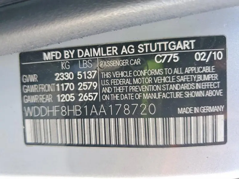 2010 MERCEDES-BENZ E 350 4MATIC  