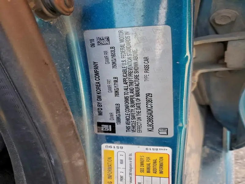 2019 CHEVROLET SPARK LS  