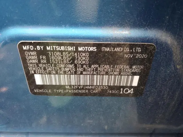 2021 MITSUBISHI MIRAGE G4 SE