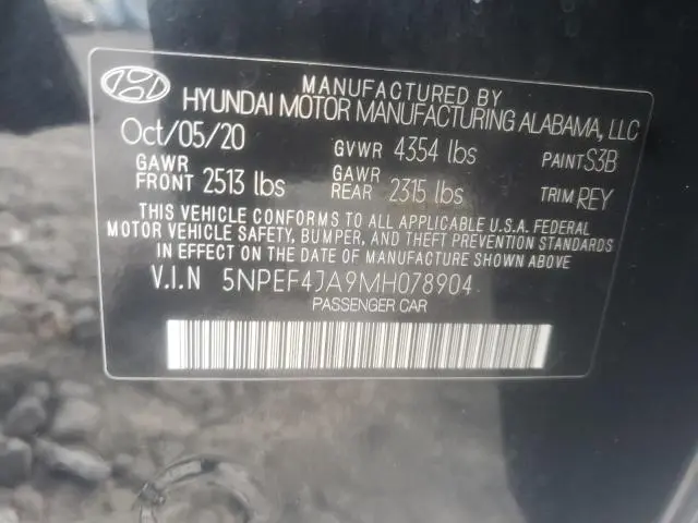 2021 HYUNDAI SONATA SEL  
