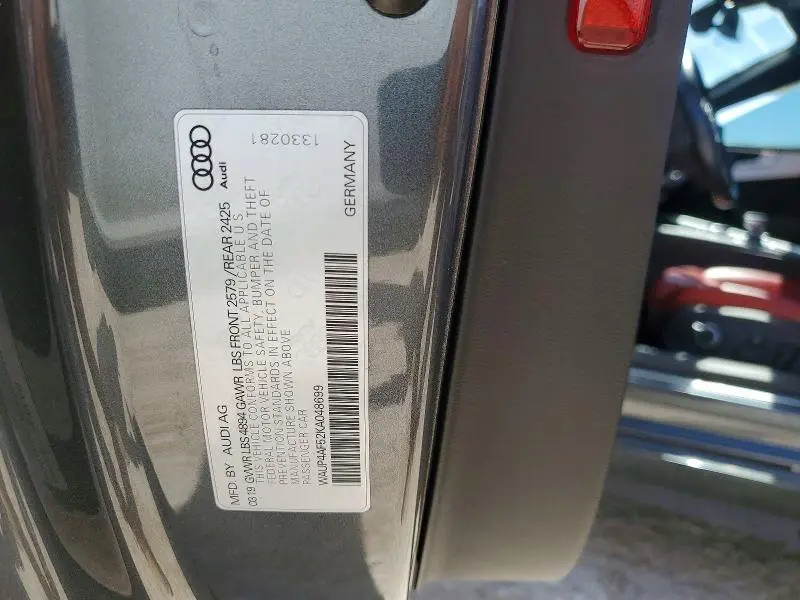 2019 AUDI S5 PREMIUM PLUS  