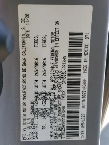 2021 TOYOTA TACOMA DOUBLE CAB  