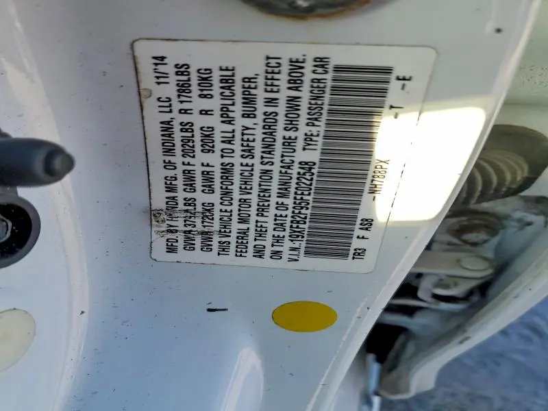 2015 HONDA CIVIC EXL  