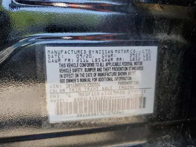 2020 NISSAN SENTRA S  