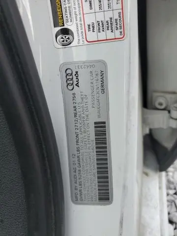 2012 AUDI A6 PREMIUM PLUS  