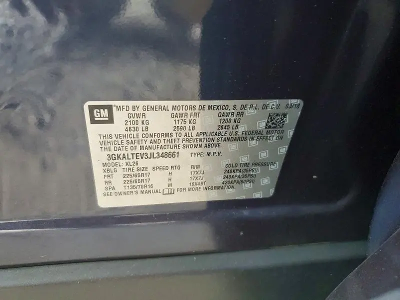2018 GMC TERRAIN SLE  