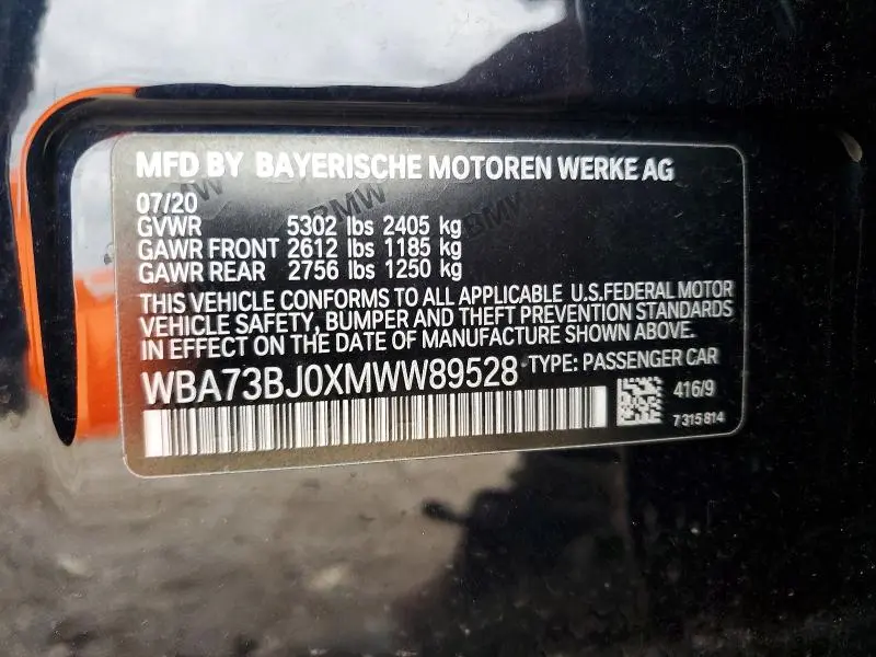 2021 BMW 540 XI  