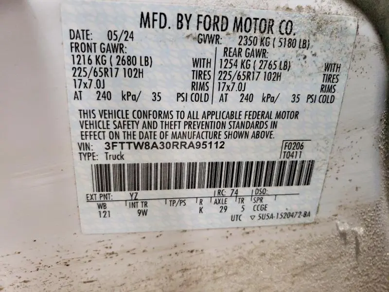 2024 FORD MAVERICK XL  