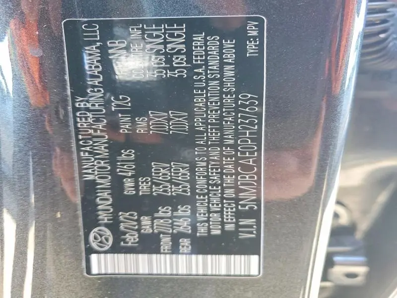 2023 HYUNDAI TUCSON SEL  