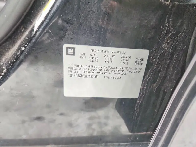 2017 CHEVROLET CRUZE LS  