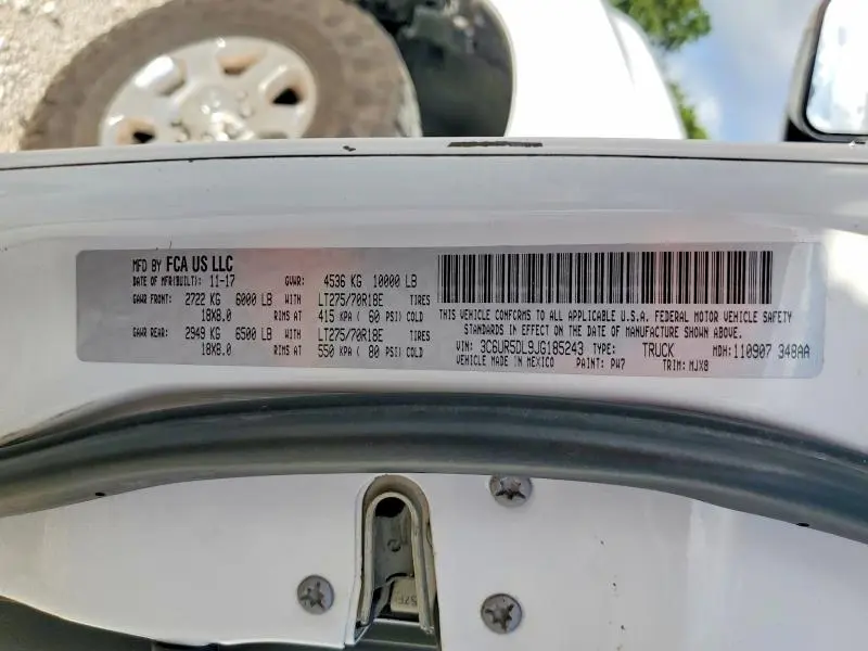 2018 RAM 2500 SLT  