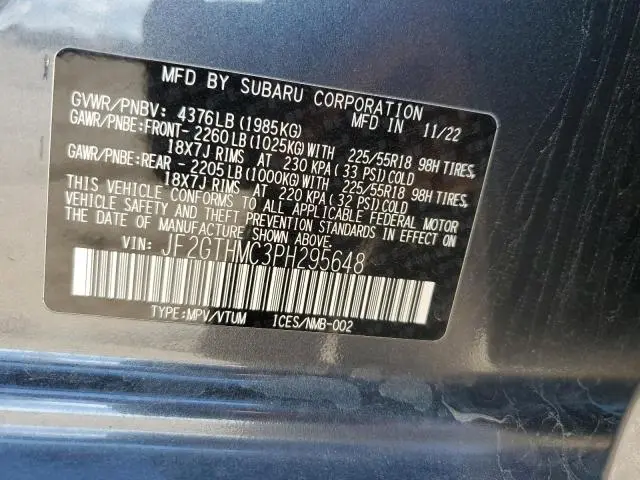 2023 SUBARU CROSSTREK LIMITED  